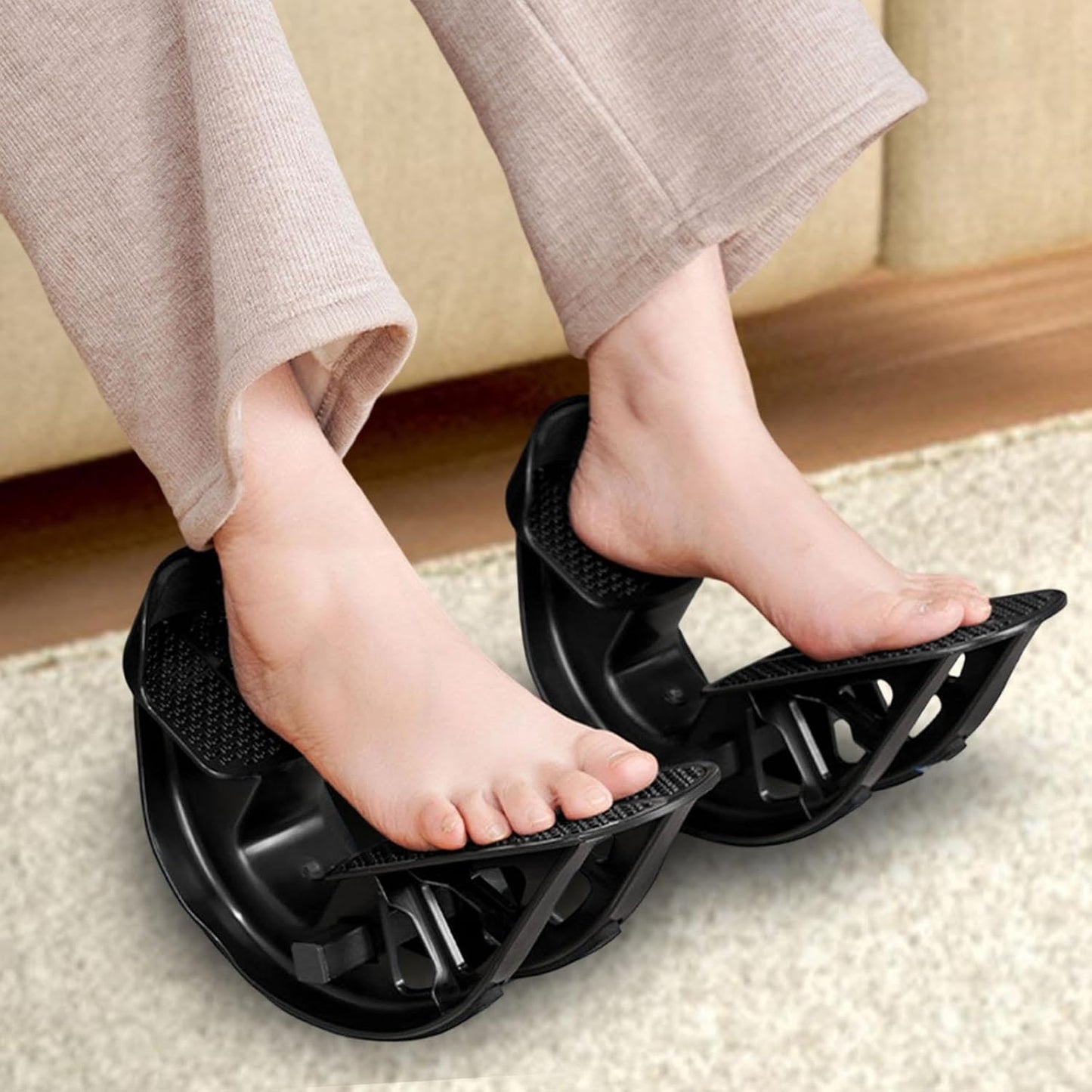 Colaxi 2Pcs Foot Rocker Calf Stretcher Non Slip Portable Fitness Pedal Foot Tilting Stretching Tool for Balance Exercise Flexibility