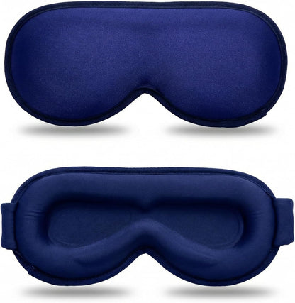 3D Cooling Gel Sleep Mask: 6oz Weighted Blackout Eye Mask for Women Men
