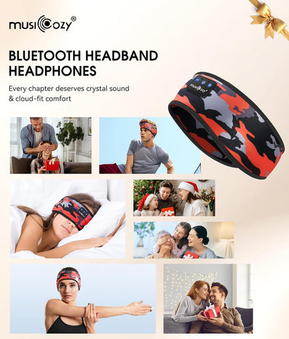 MUSICOZY Bluetooth 5.4 Sleep Headphones Headband Sports Wireless Audio