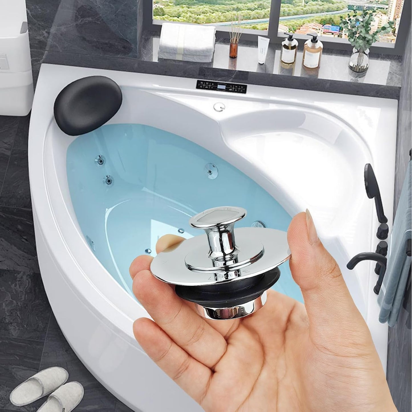 LEKEYE Drain Hair Catcher/Bathtub Shower Drain Hair Trap/Strainer Stainless Steel Drain Protector(Patented Product) | Stainless Steel