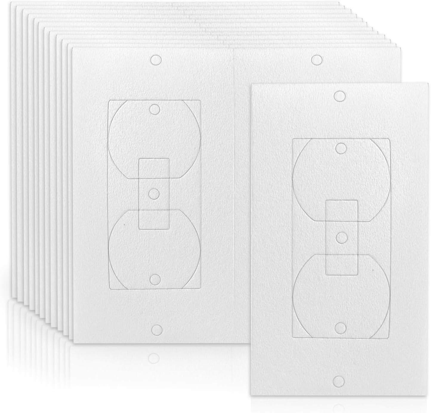 Birllaid Wall Outlet Insulation Gasket Wall Plate Foam Gasket Pads, 26 Pack
