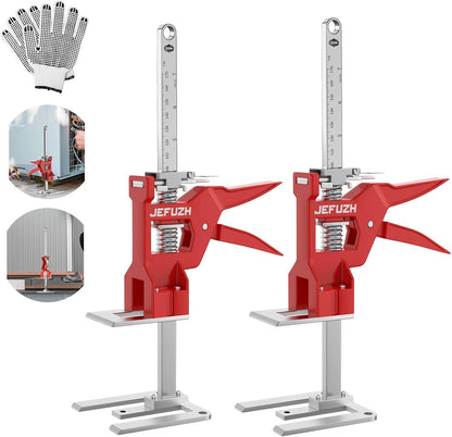 Labor Saving Arm Jack 2 Pack, Load-Bearing 440 lb Multi-Function Height Adjustment Lifting Device, Hand Furniture Lifter Tool, Furniture Jack for Lifting Door Furniture, Wall Tile Positioning
