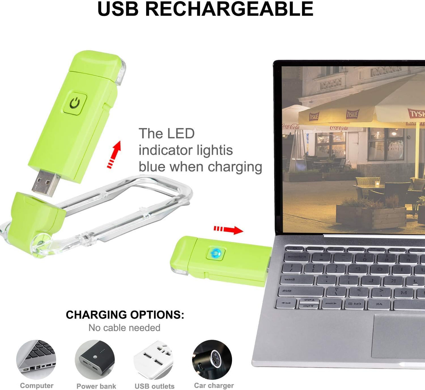 LUXSWAY USB Rechargeable Book Light for Reading,Small Book Reading Light in Bed,Clip On Bookmark Kids Light for Bed,Brightness Adjustable for Eye Care,2 4000K and 2 1550K LEDs for Bookworms