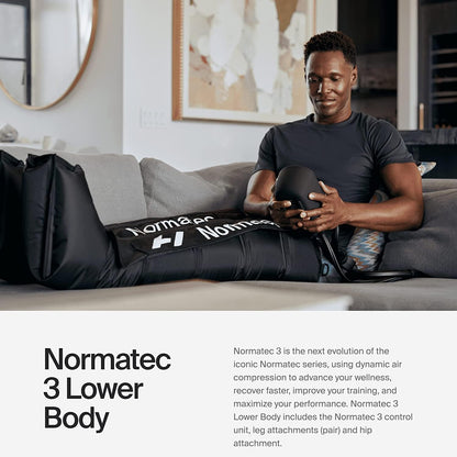 Hyperice Normatec 3 Legs Compression Boots Full Leg Recovery Size Standard | Relieve Muscle Aches Pain | Reduce Tension Swelling | 7 levels | Increase Circulation | ZoneBoost | FSA-HSA Eligible | TSA