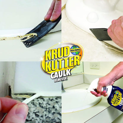 Krud Kutter Caulk Remover Spray, 24 oz, Softens and Removes Caulk, Sealant and Adhesive Residue, Easy to Use Spray for Bathroom, Kitchen, Windows and Tile Surface Prep