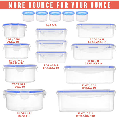 5 Pack Large Fruit Storage Containers for Fridge with Removable Colander | Plastic Food Storage Containers with Lids Airtight-Leak Proof Refrigerator Organizers and Storage of Vegetable