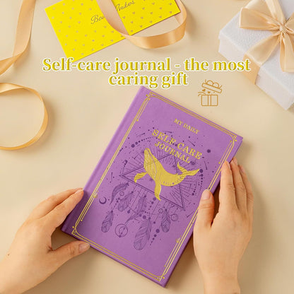 Self-Care Journal for More Happiness, Optimism, Affirmation & Reflection, Gratitude Journal with Guided Prompts, Inspirational Quotes, Mood Tracker, Undated Daily Journals for Women & Men (Pink)