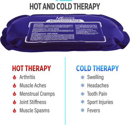 Medvice Knee Ice Pack Wrap with Cold Compression for Pain Relief, Swelling | Knee Replacement Surgery, Arthritis & Injury Recovery, Adjustable Straps, Gel Ice Packs for Meniscus Tear & ACL Blue