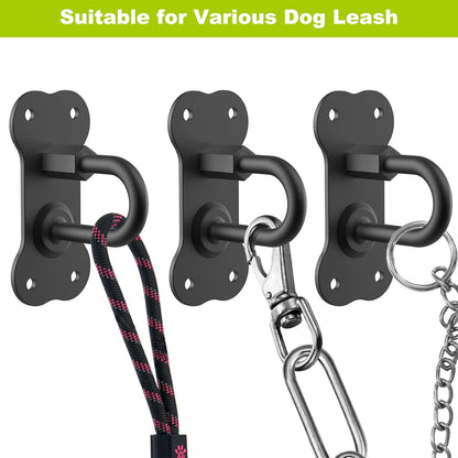 Dog Leash Hooks for Wall Black Dogs Leash Wall Mount Dog Hook for Leashs for Secure and Escape-Proof Hook for Lead Management