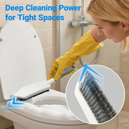 2 Pack Heavy Duty Scrub Brush Set with Hard Bristle, Cleaning Brush Designed for Bathroom, Shower, Bathtub, Tub, Carpet, Floor, Grout, Tile