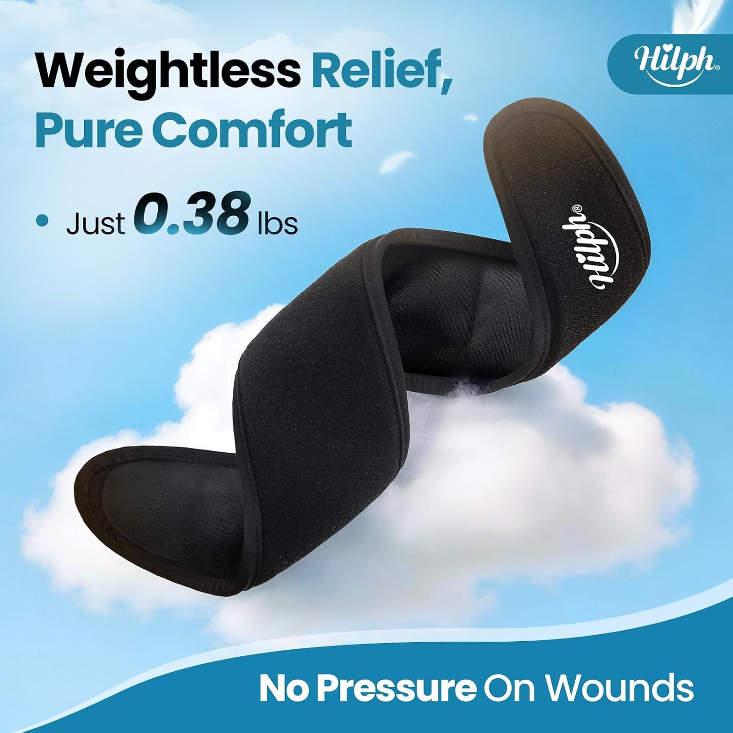 Hilph Neck Ice Pack Wrap for Tonsillectomy, 45-Minute Long-Lasting Cold | Upgraded Ice Grid Gel Design, Reusable Flexible Ice Pack for Neck Throat Cervical Thyroid Pain, Surgery Recovery, Hot Flash