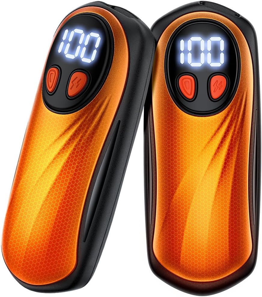 Hand Warmers Rechargeable 2 Pack, 6000mAh Electric Hand Warmers, Silver