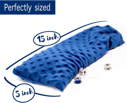 Lavender Scented Microwave Heating Pad for Neck and Shoulders- Weighted Cordless Heating Pad Great Relaxation Gift for Mom, Dad, Women, Men- Aromatherapy Lavender Heating Pad For Hot And Cold Compress