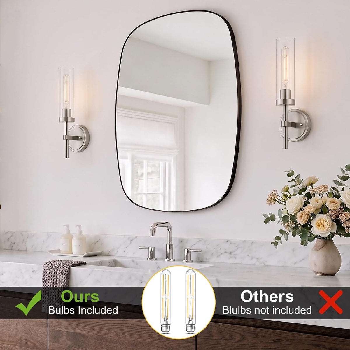 Wireless Wall Sconces with Remote Control, Battery Operated Wall Sconce Set of 2, Black & Gold Rechargeable Dimmable Wall Light for Bedroom Living room Bathroom Hallway Entryway Stairwell, 3000K
