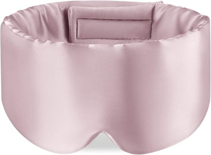 Zenssia 100% Mulberry Silk Sleep Mask Eye Mask for Men and Women, Light Plum