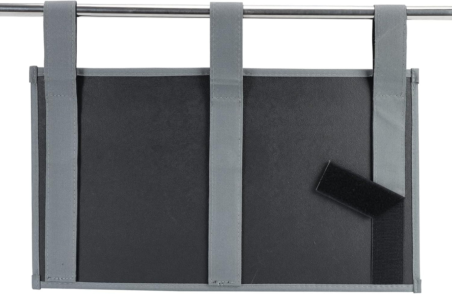 Zafit Hanging Bedside Caddy, Bedside Storage Organizer for Magazine, Phone, Remote control (Classic4 Pockets-Black)