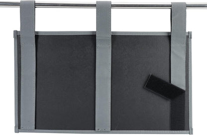 Zafit Hanging Bedside Caddy, Bedside Storage Organizer for Magazine, Phone, Remote control (Classic4 Pockets-Black)