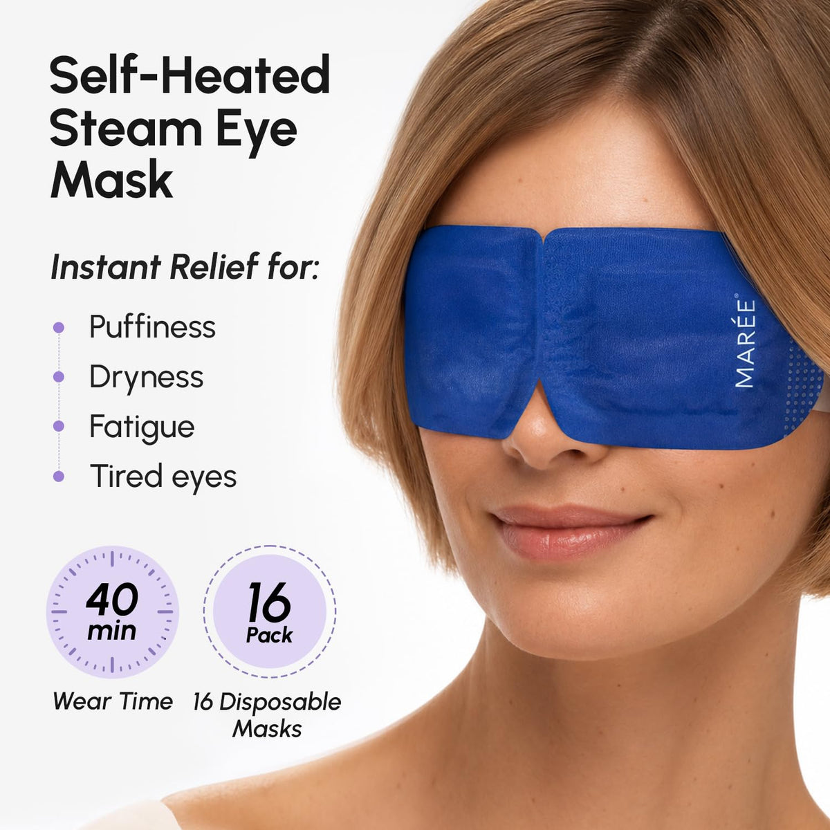 MAREE Heated Eye Masks for Dry Eyes – Facial Steamer Alternative