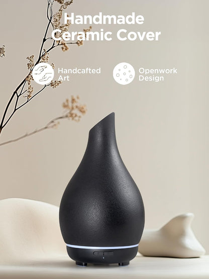 InnoGear 150ml Ceramic Essential Oil Diffuser, Diffusers for Home, White