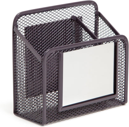 U Brands Magnetic Locker Cup with Mirror, Magnetic Pencil Holder, Purple