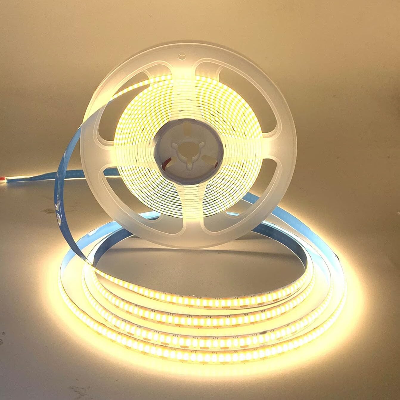 Motion Sensor Strip Light,Battery Operated Cabinet COB Led Strip Lights, Under Cabinet Lighting for Wardrobe,Stair,Pantry,Under Counter,Cupboard,Cabinet,Bed (Natural White, 2M)
