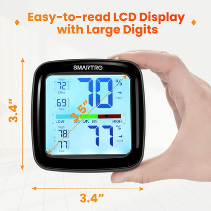 SC42 Professional Digital Hygrometer Indoor Room Thermometer | Humidity Gauge Pro Accuracy Calibration