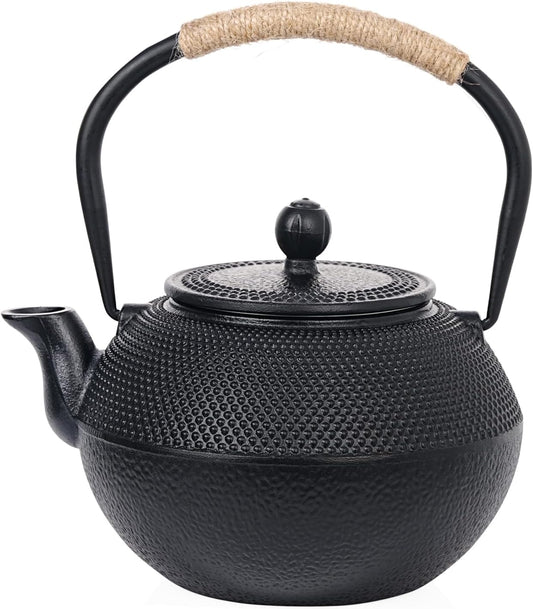 Sungmor Black Cast Iron Teapot Warmer - Base with Candle Holder | Heat Retaining Stand for Tetsubin or Glass & Ceramic Teapots