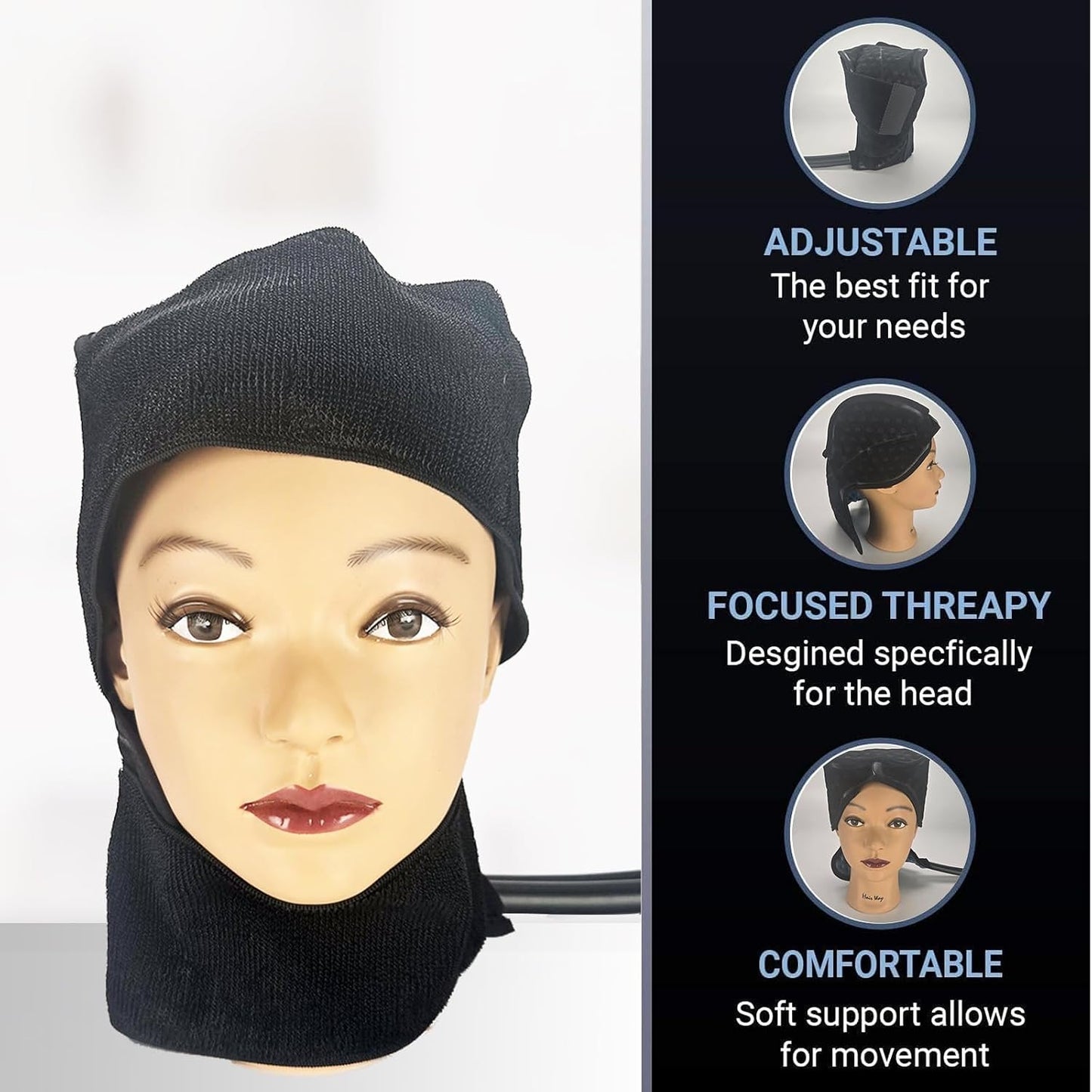Cold Water Therapy Versatile-Fit Pad for PMT Cryotherapy Unit - Post Surgery and Injury Recovery - Pad Only for Circulating Ice Machine for Knee, Shoulder Pain Relief - with Custom couplings