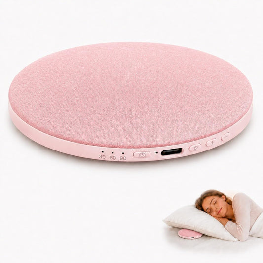Pillow Speaker for Sleeping, Headphone-Free Mini Bluetooth Speaker Under Pillow, White Noise Sound Machine with Pink Noise, Auto-Off Timer for Side Sleeper