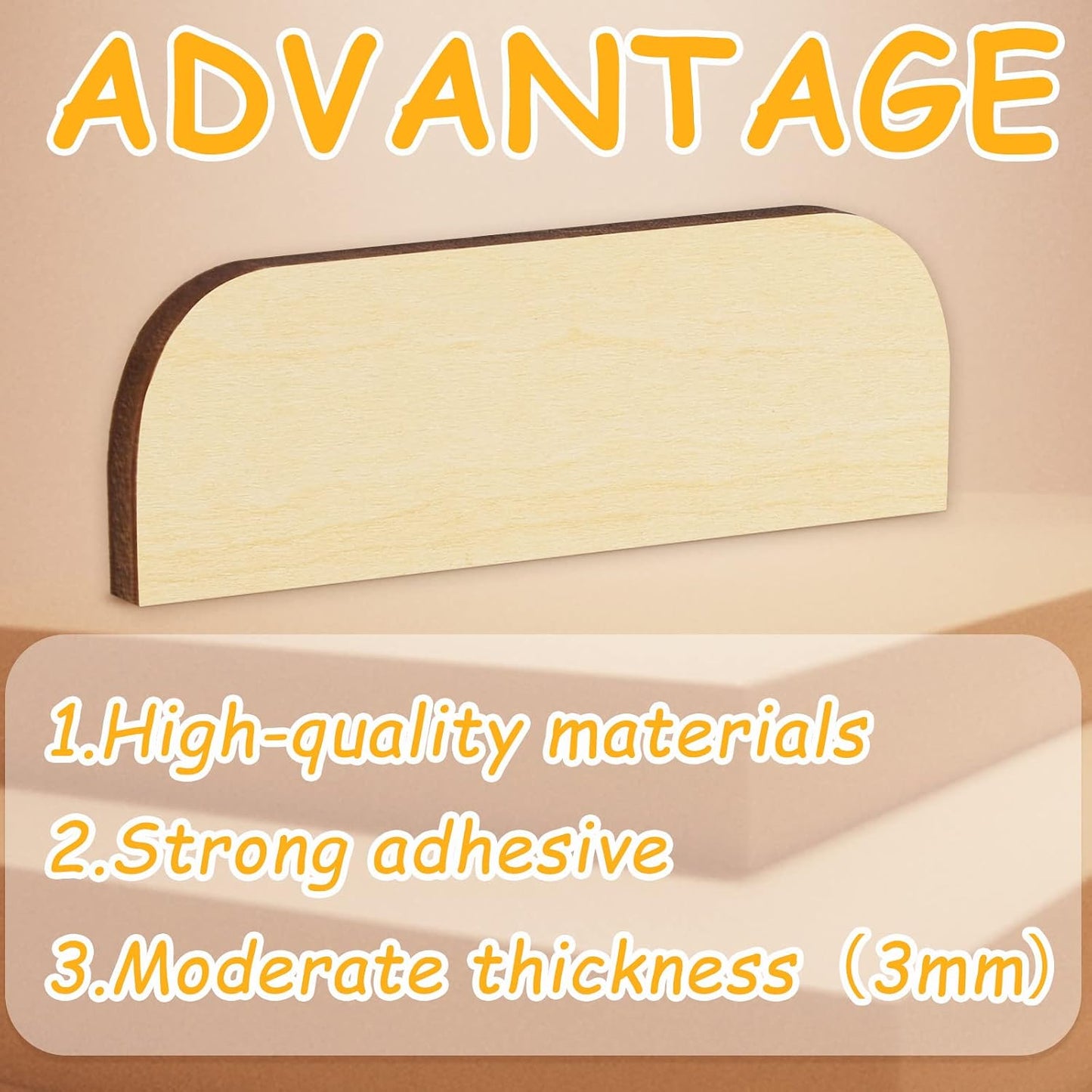 3.5 Inch Hinge Repair Wooden Plate Door Hole Cover Plate Wooden Hinge Filler Wood Repair Kit Kitchen Cabinet Hinges Cabinet Door Blanks with Double Sided Tapes for Kitchen Use(3 Pack)