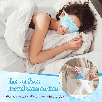 Steam Eye Mask for Dry Eyes, Heated Eye Mask Self Heating Warm Compress for Eyes, Disposable Steam Mask for Sleep, Spa, Travel Must Have for Rest, Relaxation Gifts, Unscented
