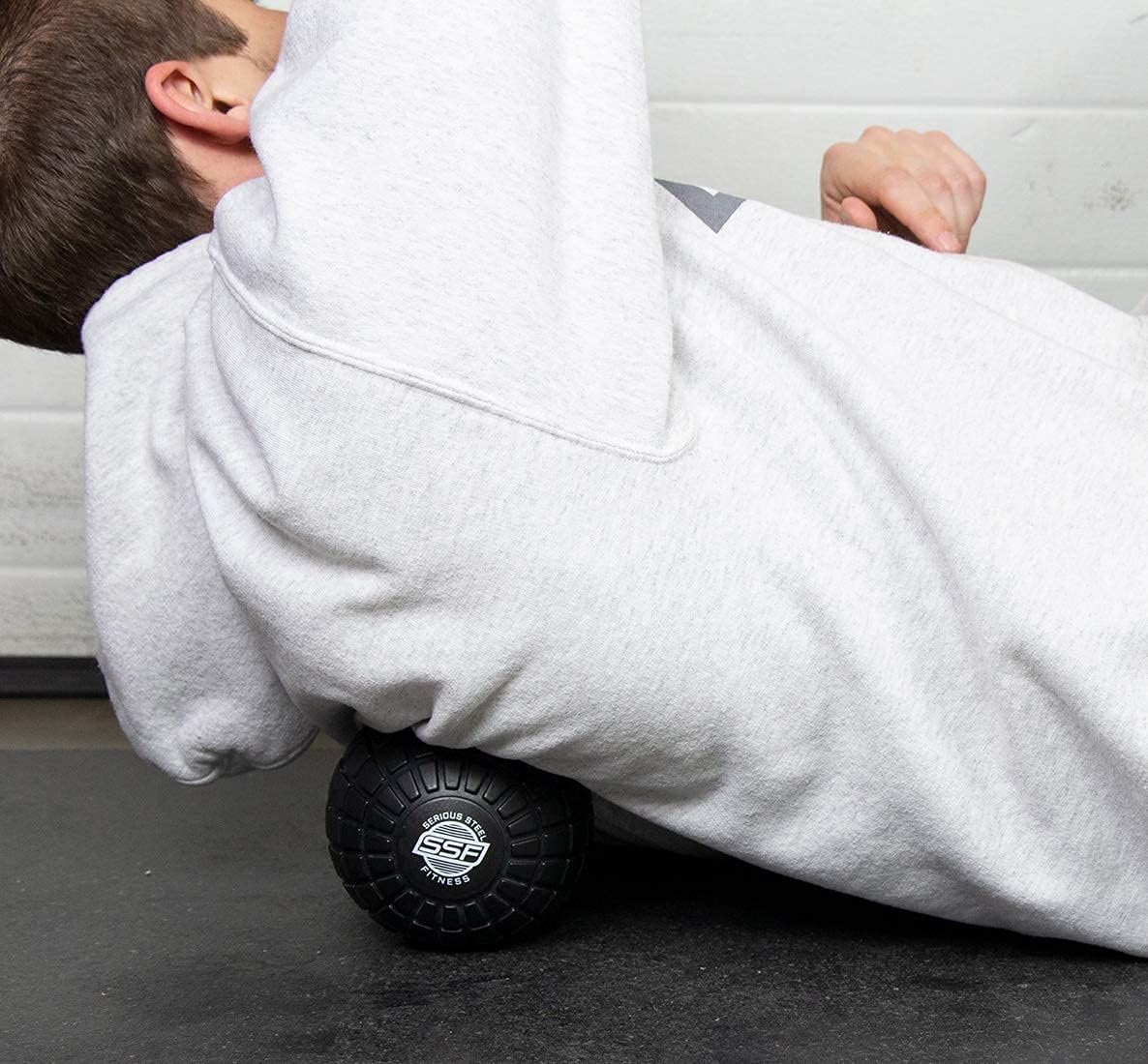 Massage Ball - Deep Tissue Muscle Knot Release Tool - Back, Legs, Shoulders, and More (3" Black Massage Ball) | Deep Tissue, Muscle Knot Release Tool, Back, Legs, Shoulders