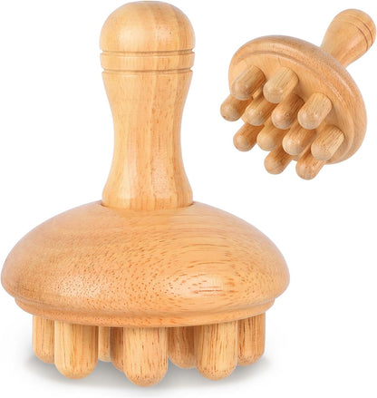 KintKita Wood Therapy Massage Tools, Anti Cellulite Massager Body Scraping Lymphatic Drainage Massager,Trigger Point Wood Therapy Gua Sha Tool for Body Sculpting,Back, Legs, Full Body Use