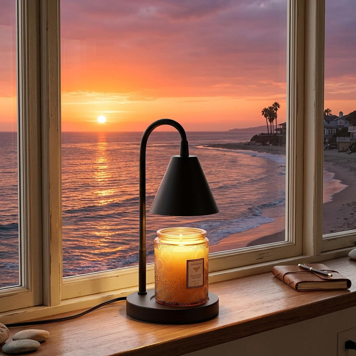 LALISU Candle Warmer Lamp with Timer Electric Candles Light Birthday Gifts