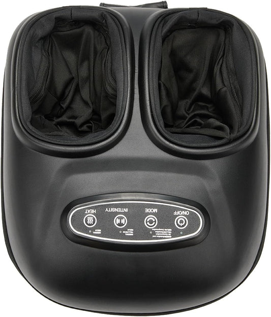 LINGTENG Foot Massager, Heated Foot Massager (Agate Black) | Deep Kneading-Detachable Washable-Home Office Underdesk-Men Women Parent Senior-Birthday Anniversary Christmas Valentine Gift