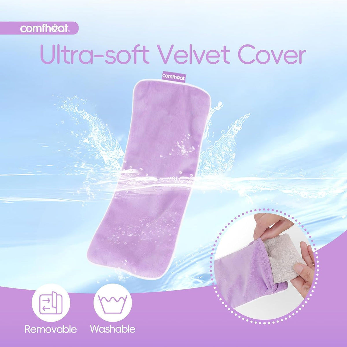 Lavender Weighted Eye Pillow for Yoga Relaxation FSA Eligible HSA