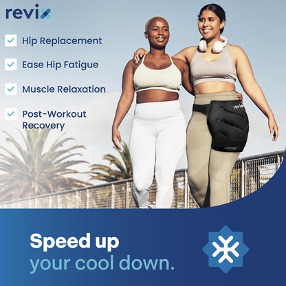 REVIX Extra Large Hip Ice Pack Wrap After Surgery, Cold Packs for Hip