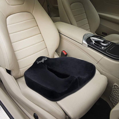 Orthopedic Memory Foam Seat Cushion for Office Chair Sciatica Tailbone Back Pain Relief Sitting Pillows - Truck Driver Cars Front Seats Pillow Wheelchair Kitchen Chairswith with No-Slip Bottom