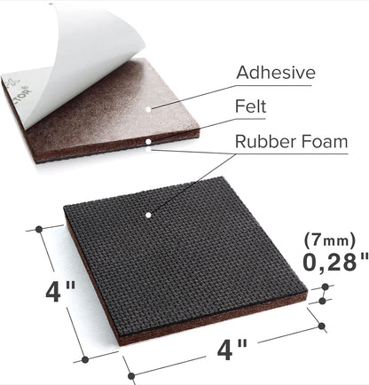 X-PROTECTOR Non Slip Furniture Pads – 24 pcs Premium Furniture Grippers 2"! | Best Self Adhesive Rubber Feet Furniture Feet – Ideal Non Skid Furniture Pad Floor Protectors – Keep Furniture in Place!