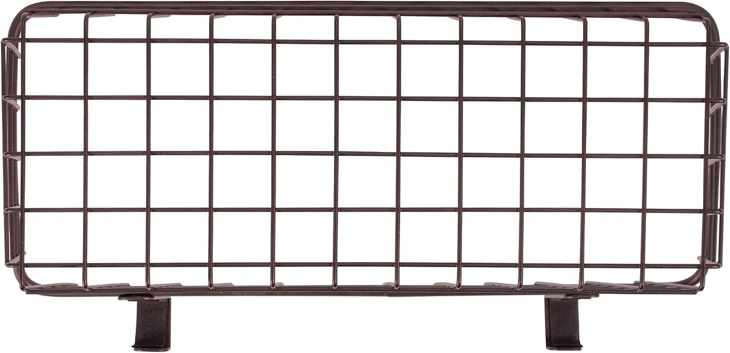 Spectrum Hanging Baskets for Organizing (Large, Satin Nickel) - Grid Over the Cabinet Wire Basket for Kitchen or Bathroom - Door Hanging Storage Organizer for Cleaning Supplies, Washcloths, & Towels