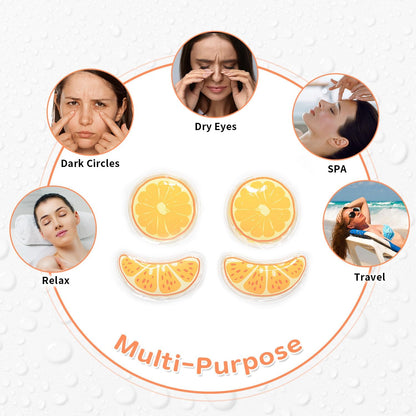 4PCS Gel Eye Ice Pack Set Reusable, Cold and Hot Compress for Eyes, Ice Pack for Eyes, Cooling Eye Pads for Eye Strain, Swelling, Redness, Dark Circles, Puffy Eyes, and Eye Recovery Surgery.