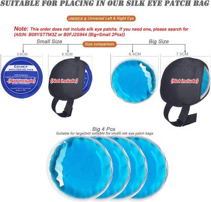 Ice Eye Patches for Puffy Eyes, Cooling Medical Eye Patch Pad Gel Pack Cover Eyepatch Cold Hot Therapy Eye Bags Dark Circles After Surgery Adult Kid