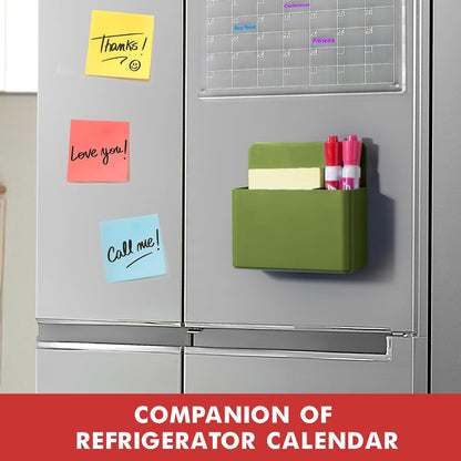 BEYGORM Plastic Magnetic Pen Holder, Powerful Magnet, 2 Pack | Classroom Must Haves, Dry Erase Marker Holder for Whiteboard, School Locker Organizer, Pencil Cup for Refrigerator(Black)