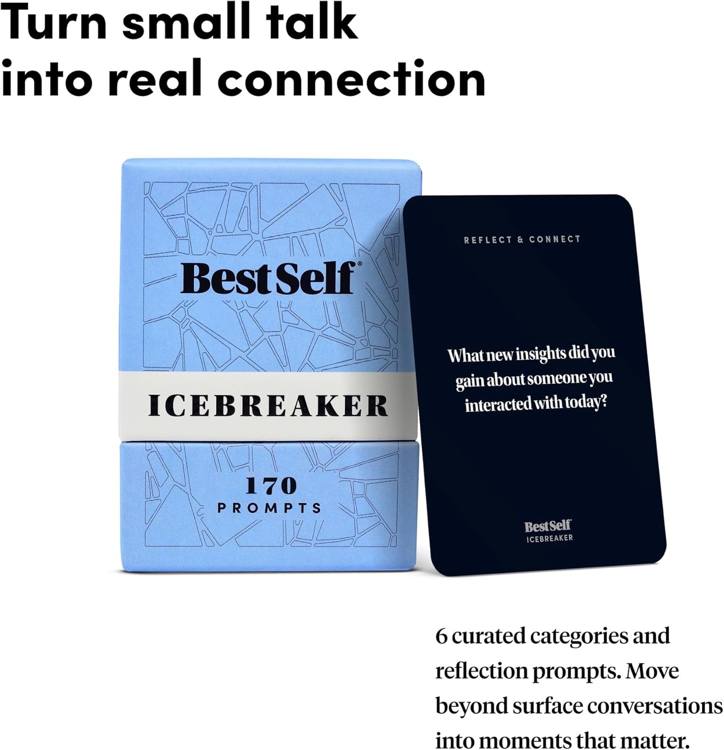 BestSelf Icebreaker Deck | Break barriers at parties, team building & social events — fun for friends, coworkers, dates & families.