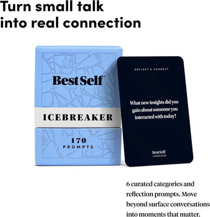 BestSelf Icebreaker Deck | Break barriers at parties, team building & social events — fun for friends, coworkers, dates & families.
