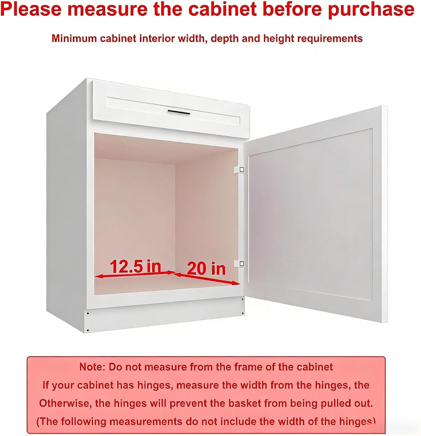 Sikarou Pull Out Cabinet Organizer, Heavy Duty Kitchen Cabinet Pull Out Shelves, Slide Out Wire Basket for Kitchen Cabinets, Bathroom, Pantry, Chrome Finish (11 * 17 in)