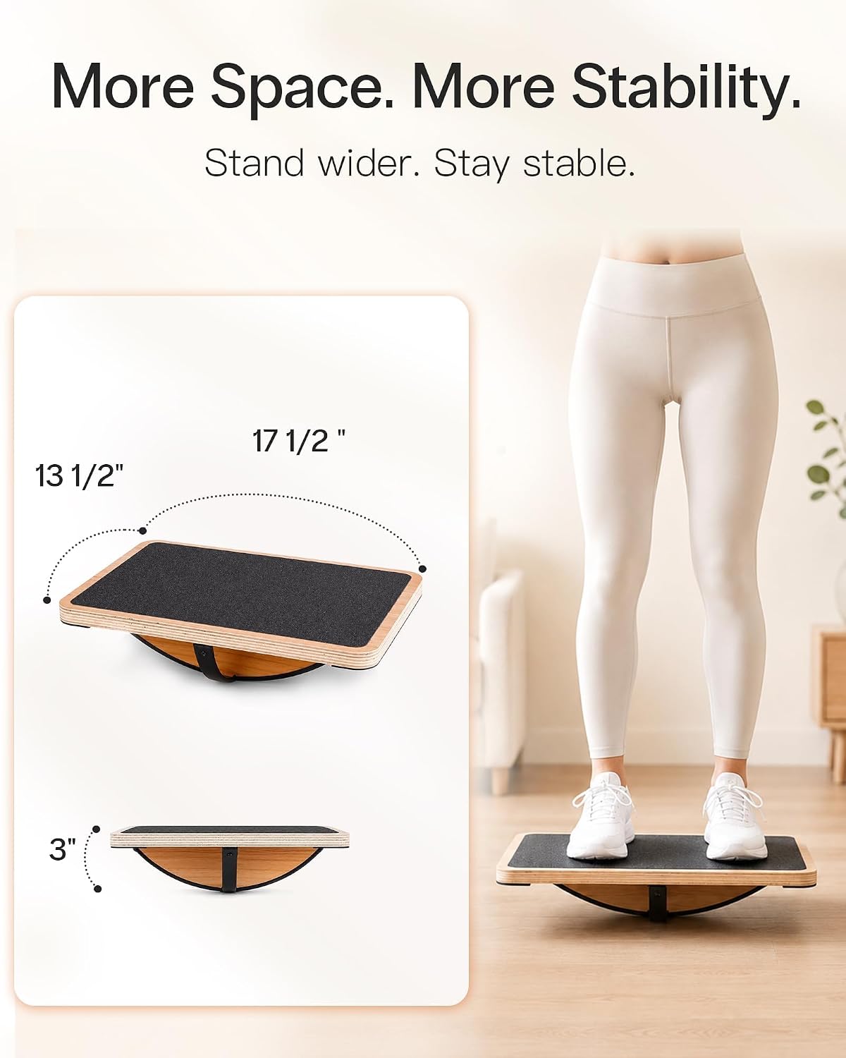 StrongTek Wooden Balance Board, Basic Rocker or Advanced 360° Wobble | Beginner-to-Advanced Options, Non-Slip Surface, Ankle Rehab, Physical Therapy, Core Stability and Balance Training