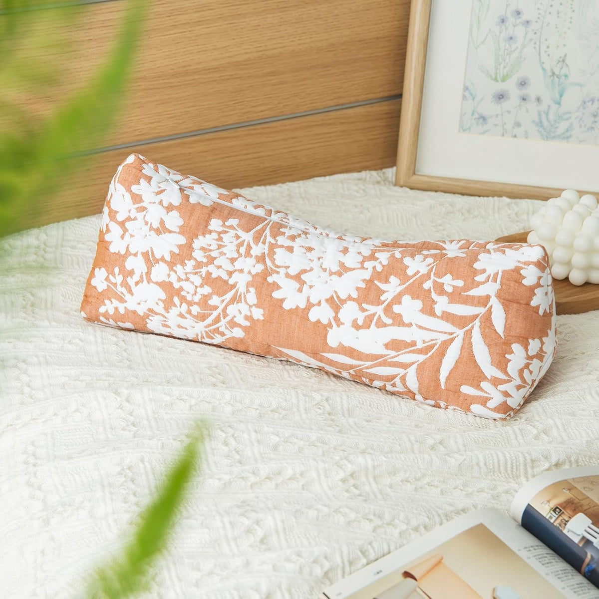 Buckwheat Neck Support Pillow Cervical Neck Cylinder Bolster Pillow,Buckwheat Hulls Adjustable Roll Pillow,Neck Pain Relief for Back and Side Sleepers Round Pillows for Lunch Break beige, 6*15 inch