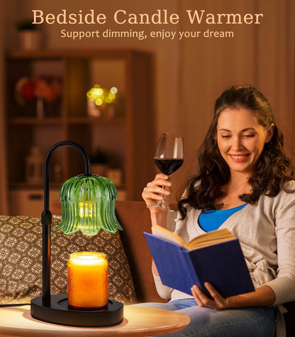 Candle Warmer Lamp with Timer - Electric Candles Wax Warmers Glass Lamps