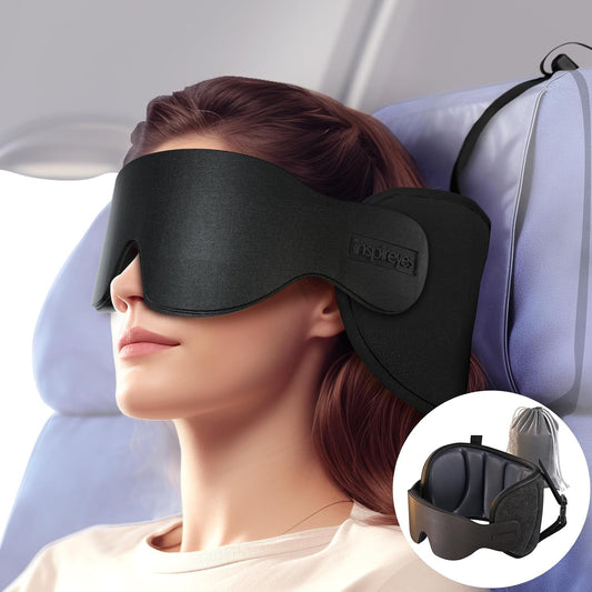 Inspireyes Travel Pillow for Airplane, 360° Head Support for Long Flight